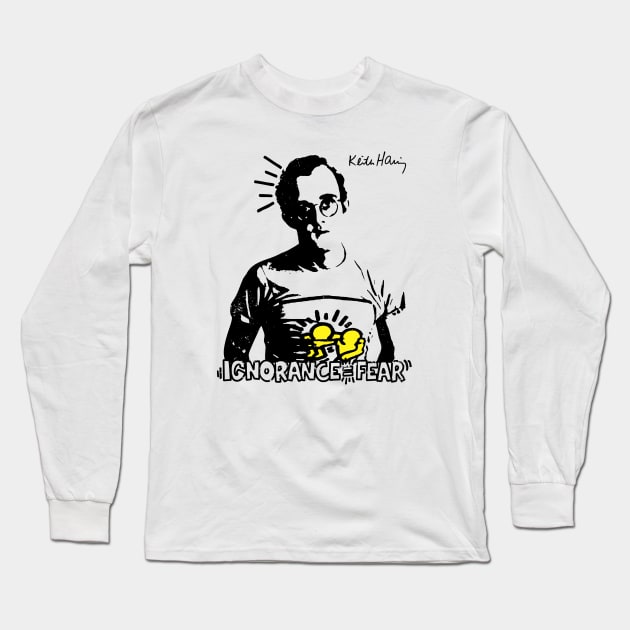 Keith Haring Long Sleeve T-Shirt by Brainfrz